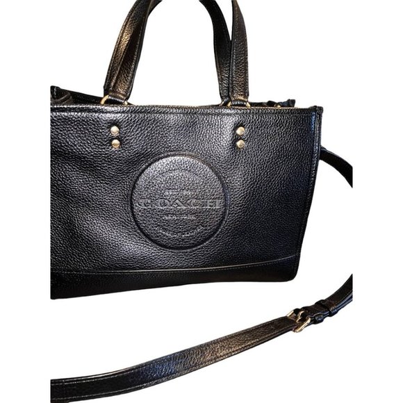 Leather Coach Tote Purse With Matching Wallet Wristlet - Picture 3 of 10